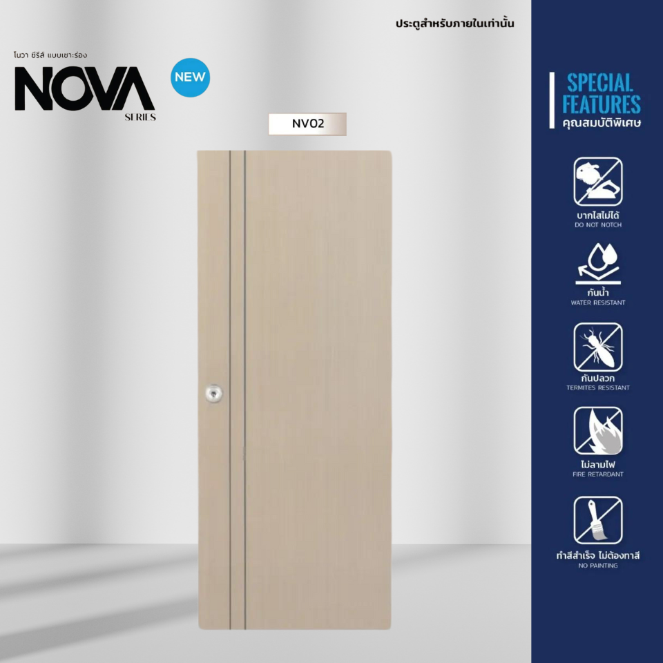 ประตูupvcใช้ภายในNV02